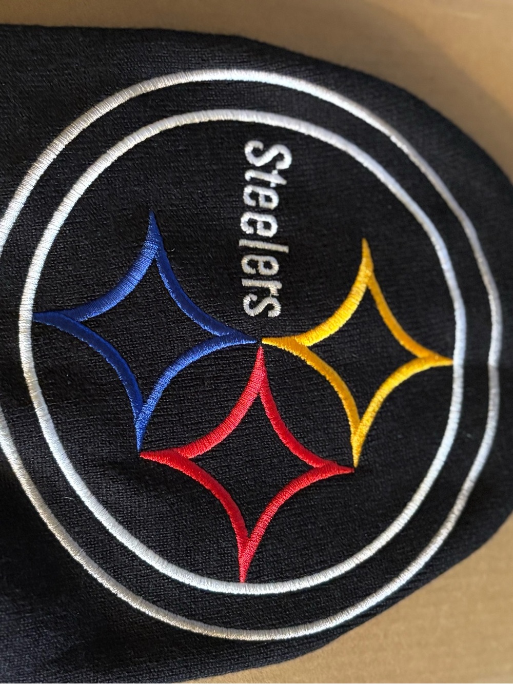 NFL Pittsburgh Steelers Black Hat with Embroidered Logo